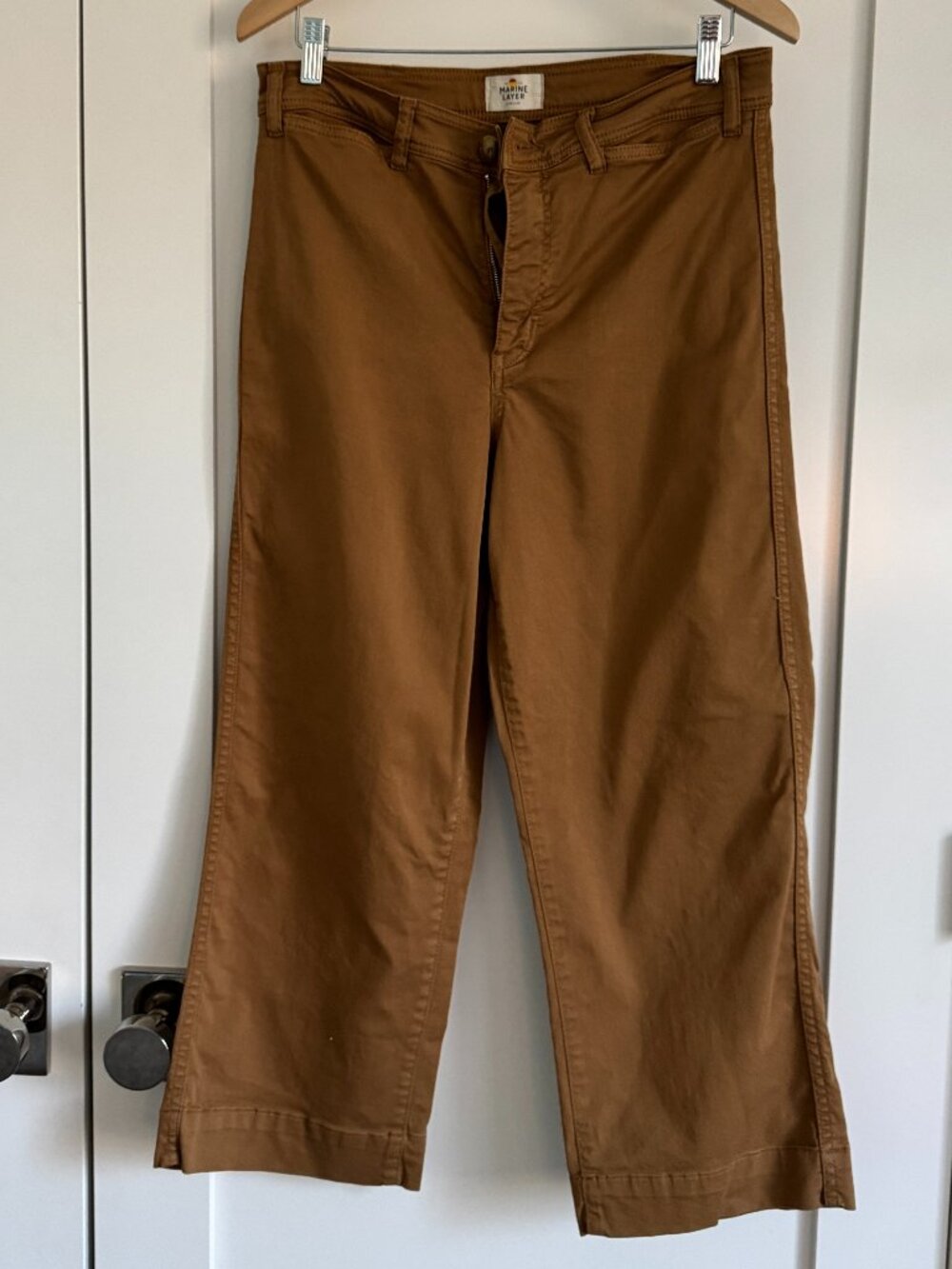 Marine Layer Cotton Pants Size 8P Copper Brown